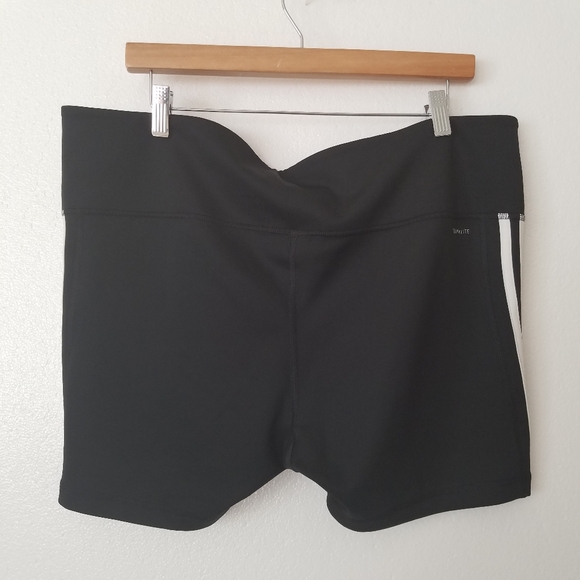 Adidas 3 Stripe Climalite Compression Shorts Black - Picture 2 of 8